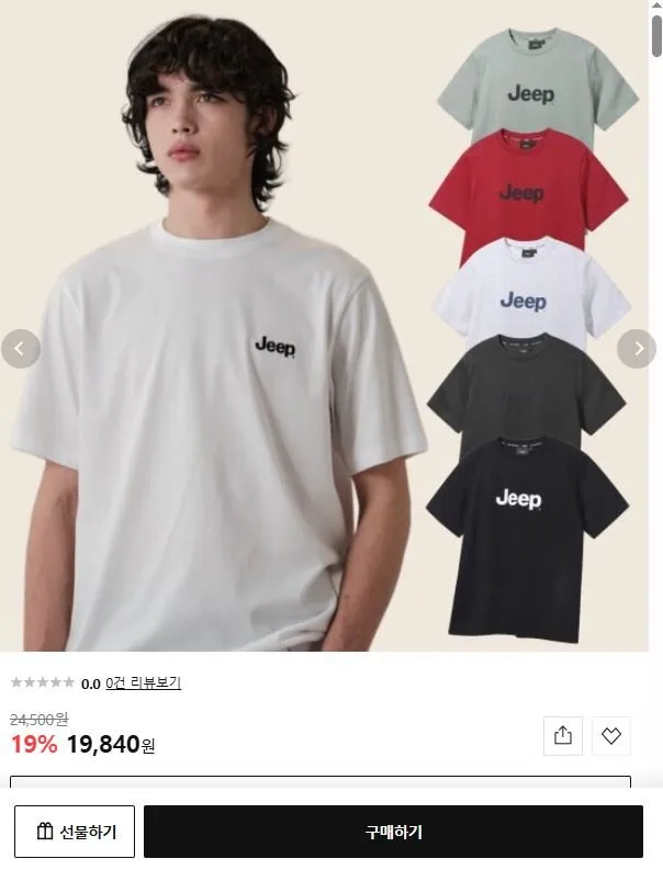 JEEP 남녀공용 반팔티셔츠 외 다양