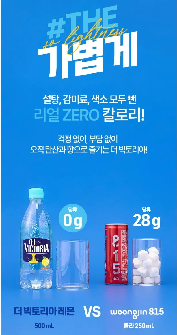 웅진본사출고 더 빅토리아, 플레인, 탄산수, 500mlX20개
