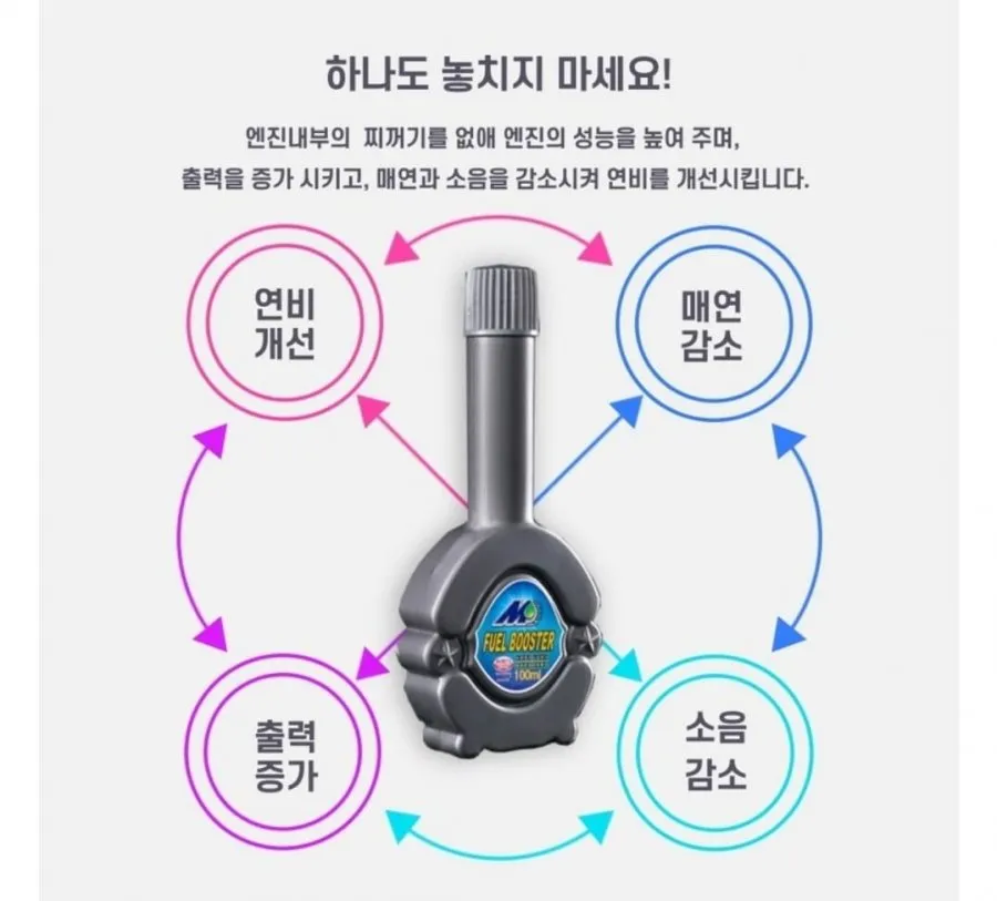 엠퓨어부스터 연료첨가제 100ml 4개