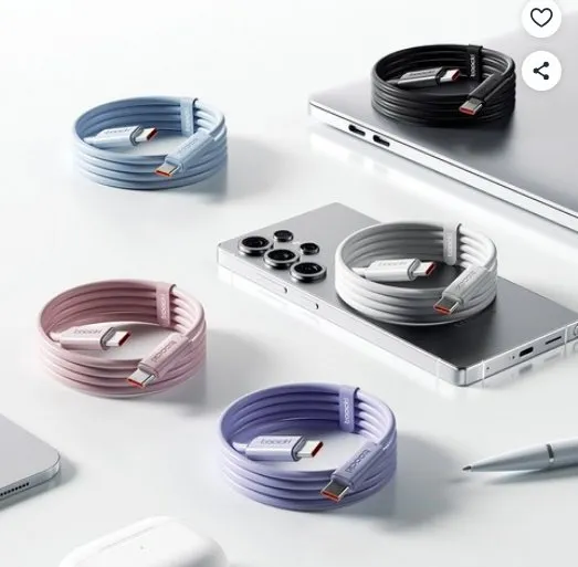 Toocki 삼성 호환 C타입 60W PD 고속충전 케이블 1m X5개