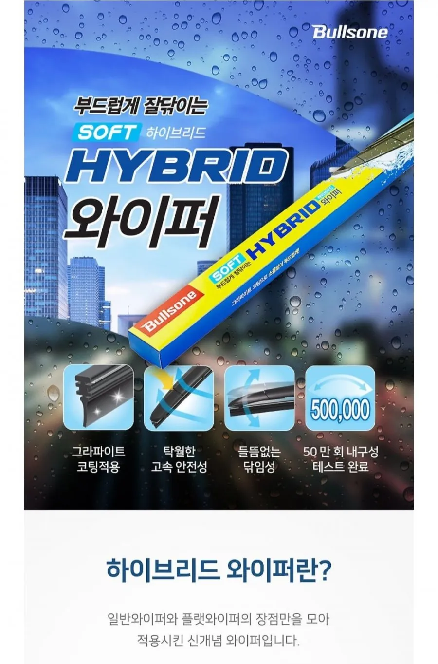 불스원 운전석+조수석 소프트 하이브리드 와이퍼