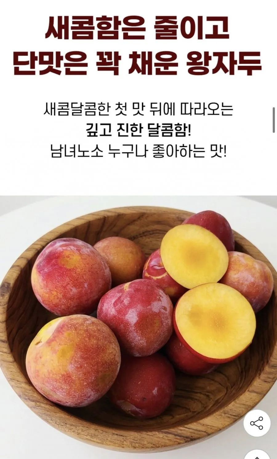 새콤달콤 추희자두 2kg