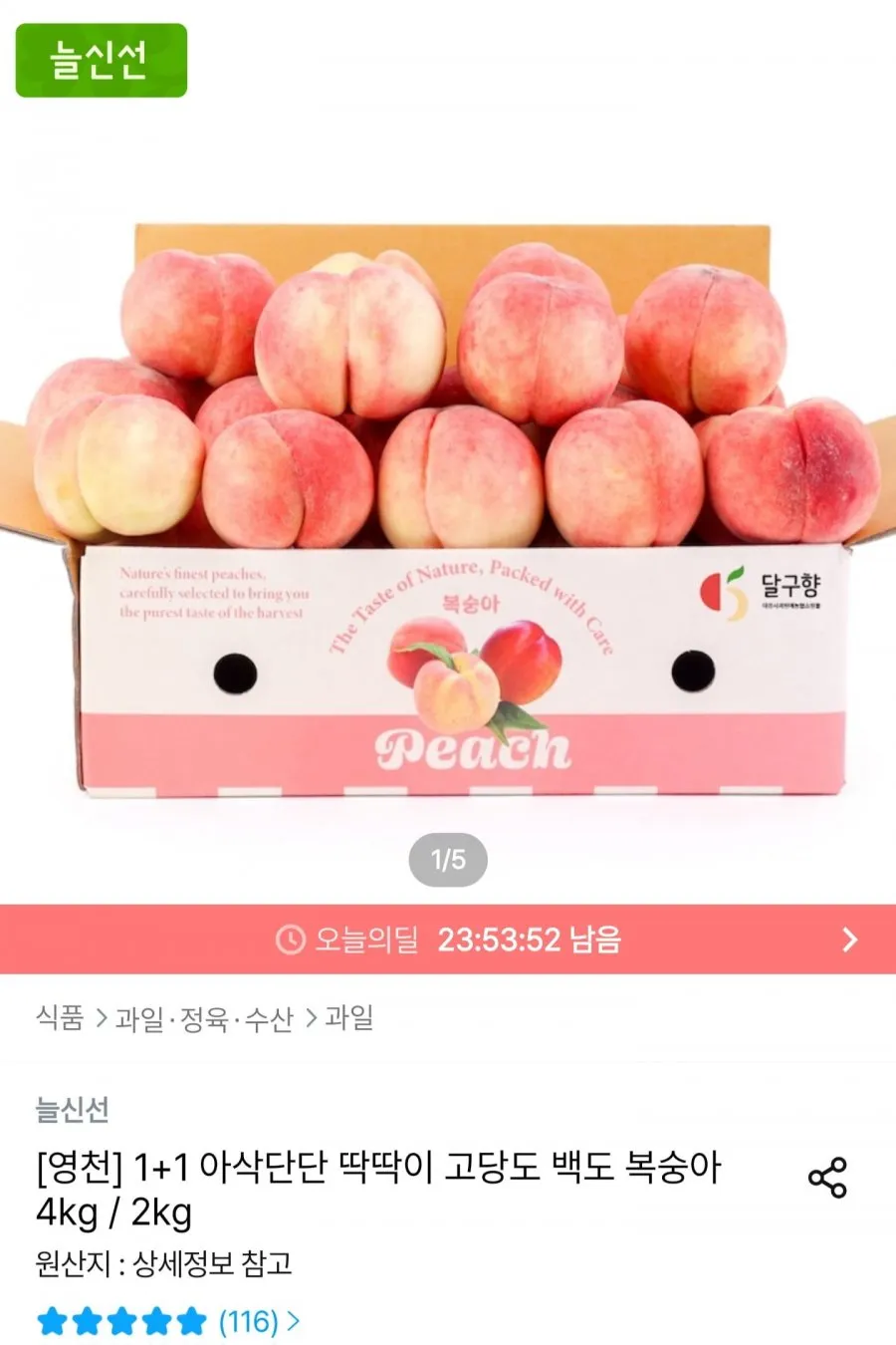제주삼춘 신비 대극천 딱딱이 백도 [로얄과] 고당도 프리미엄 복숭아