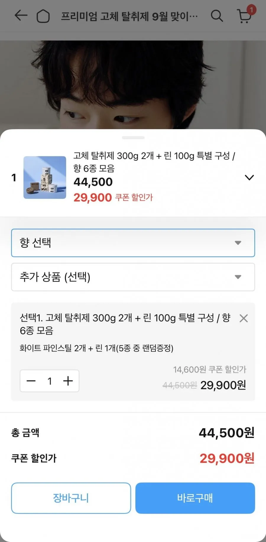 위프 탈취제 고체탈취제 300g 2개+린100g