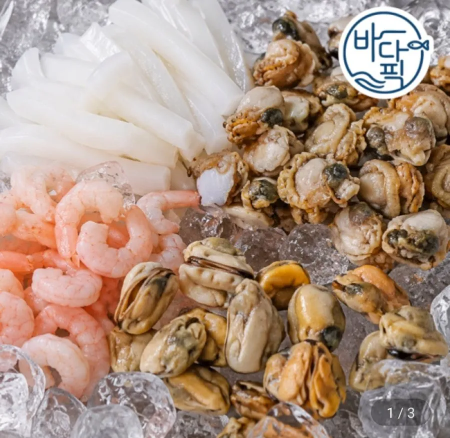 순천만수산 신선도보장  해물모듬 5종 600g x 2팩 꽁꽁포장 배송 25년 최신 제조상품