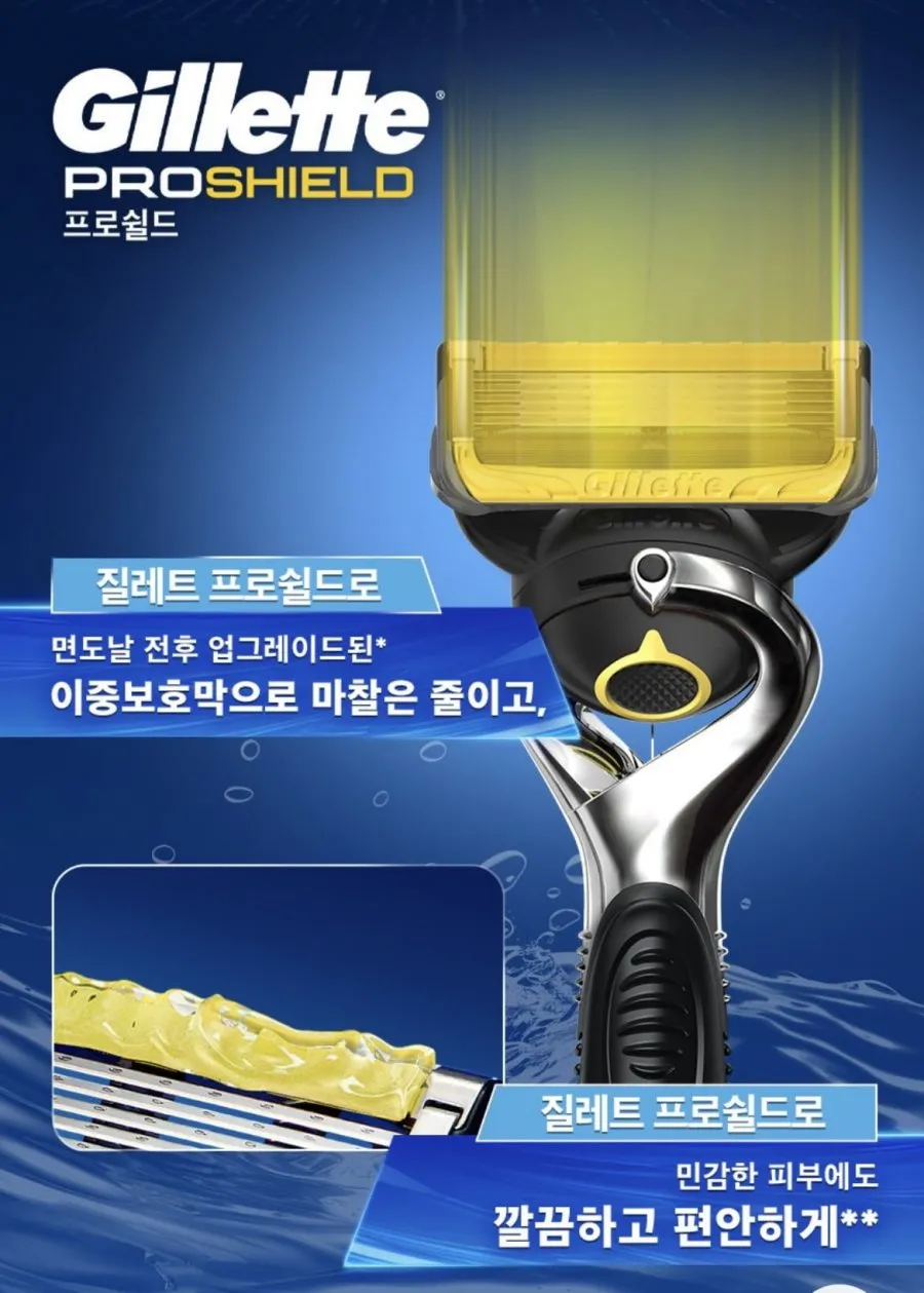 ARES 질레트 퓨전 프로글라이드 매뉴얼 면도날 호환 24입 5중날 윤활스트립, ARES_PMNL24E