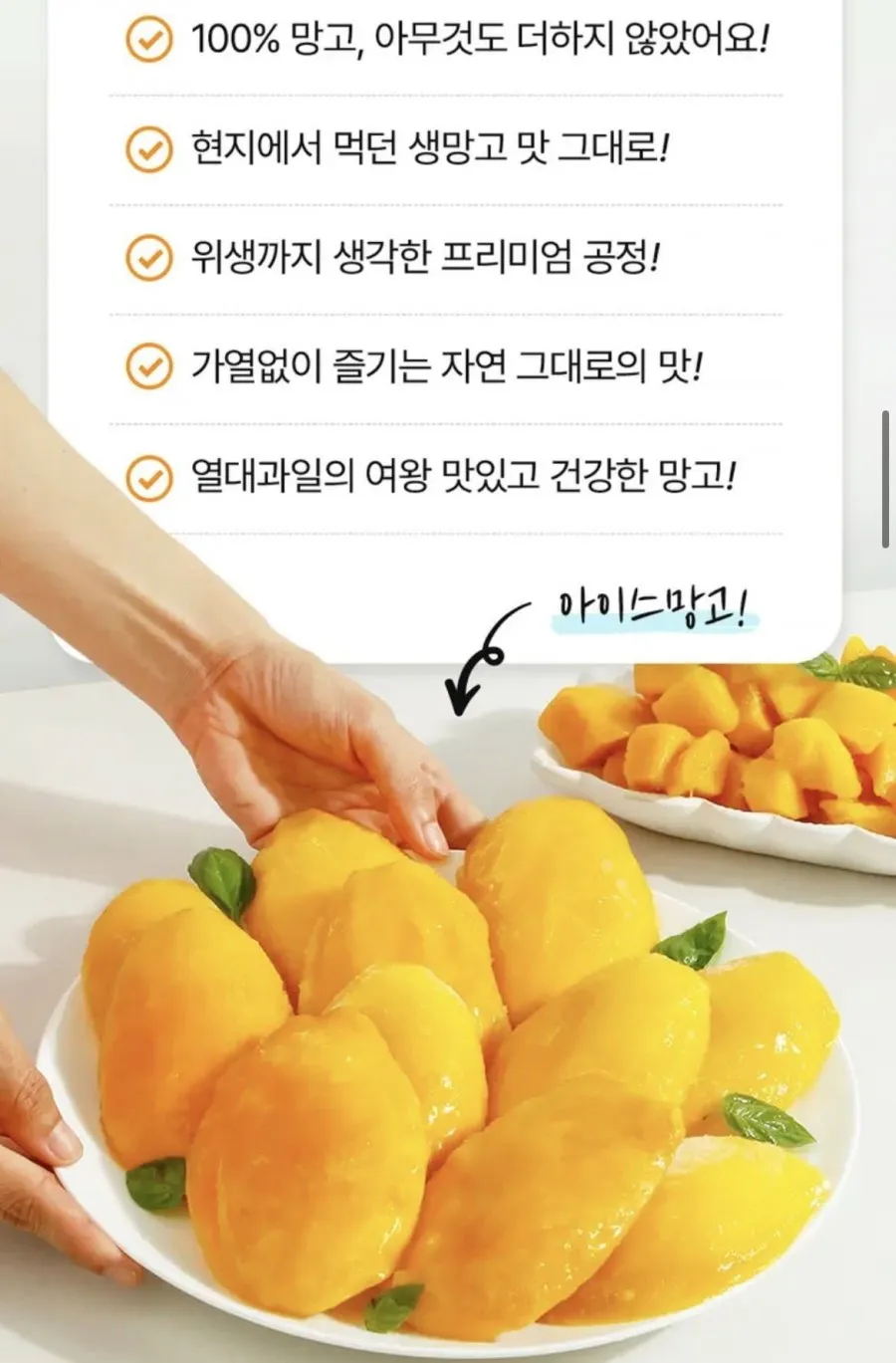 아이스 망고바 70g 10개