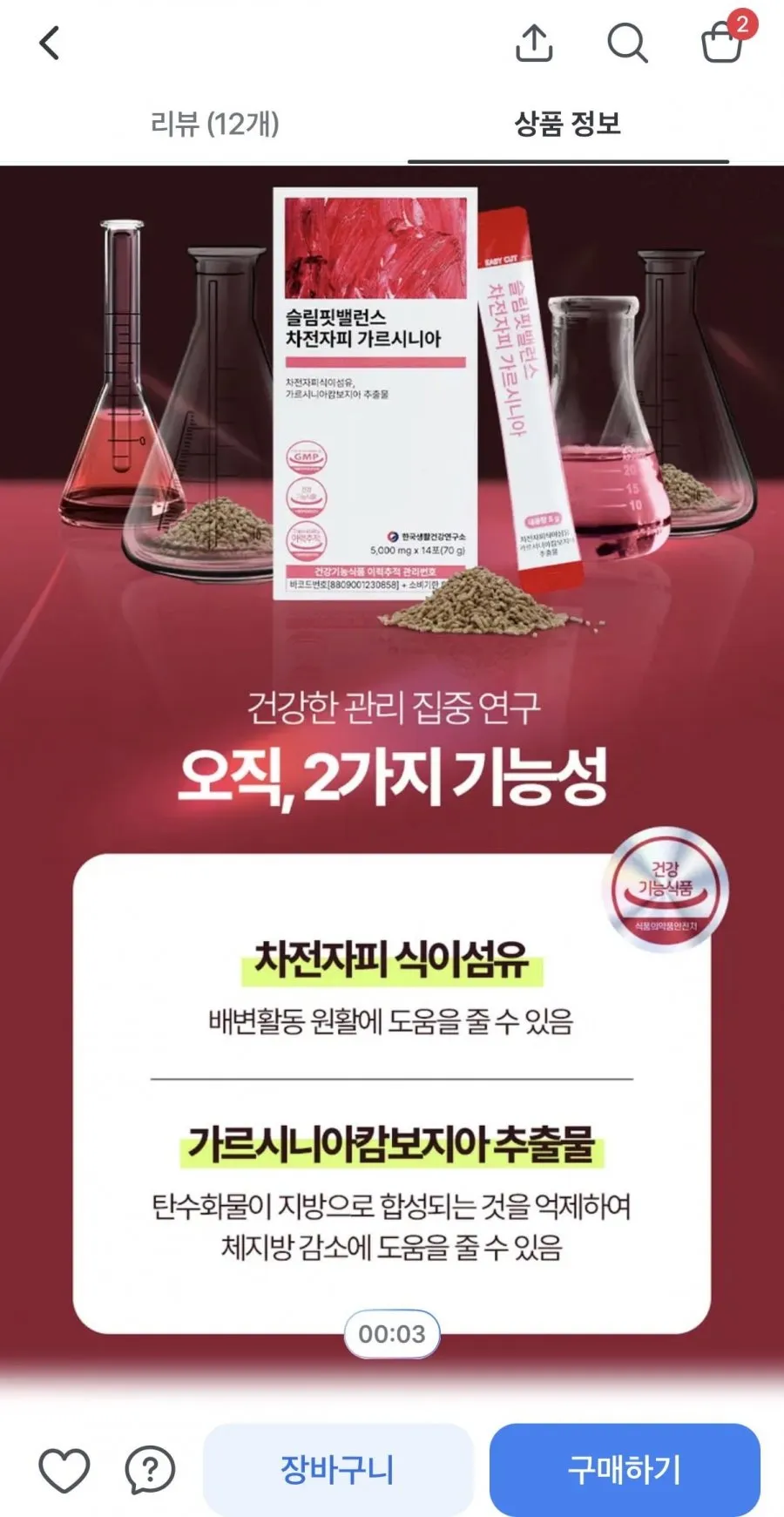 슬림핏밸런스 차전자피 가르시니아 14포 4박스