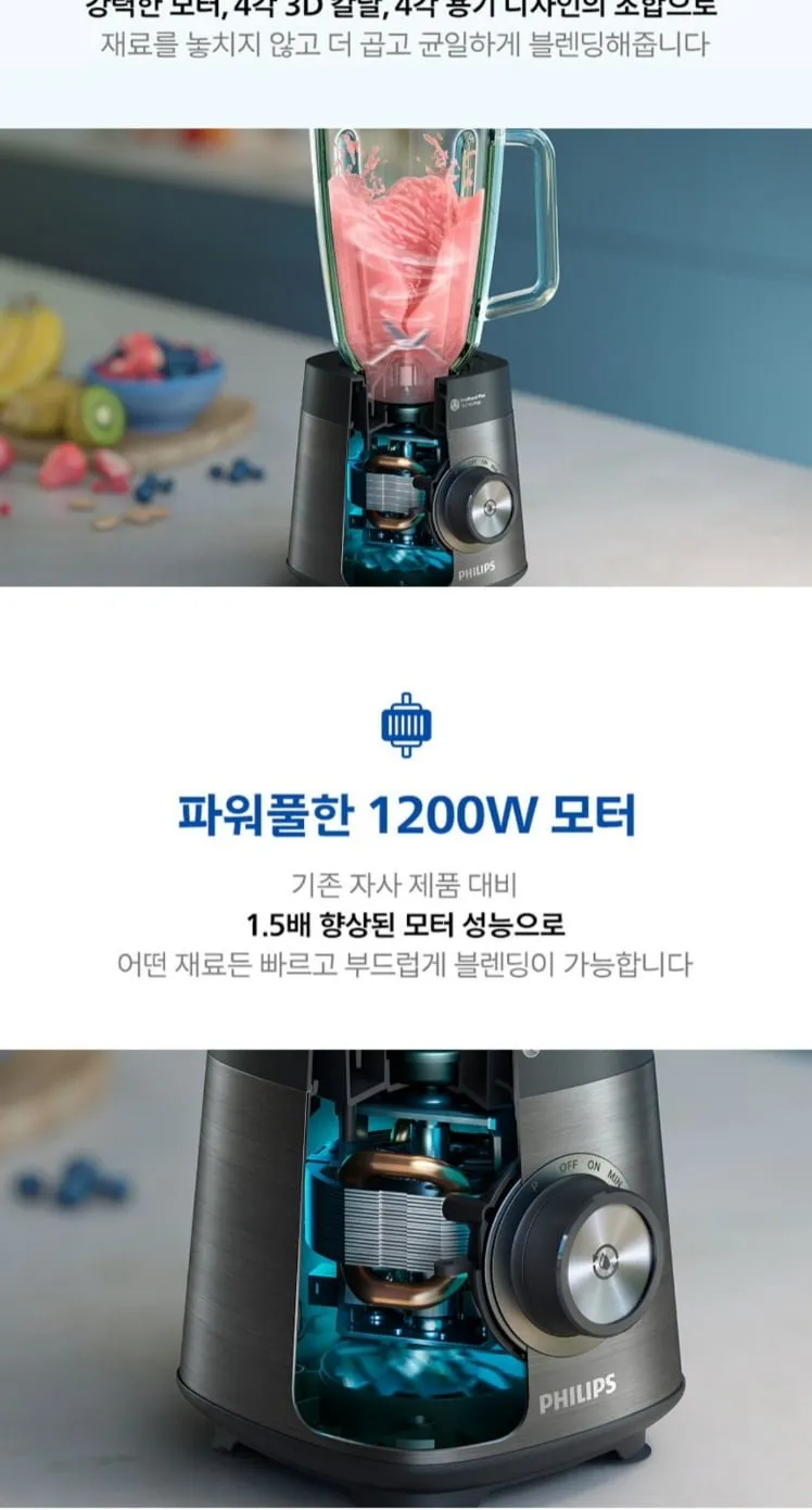 필립스 5천시리즈 프로파워 블렌더 HR3040+텀블러