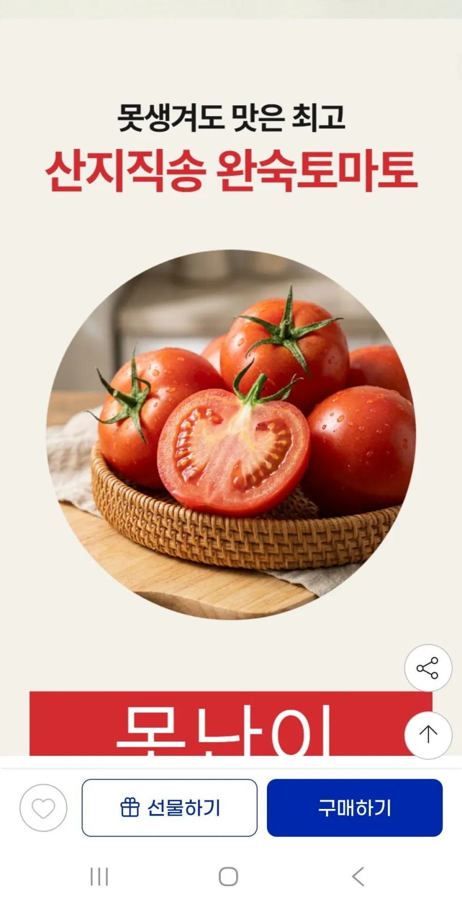 산지직송 못난이 완숙 토마토 5kg