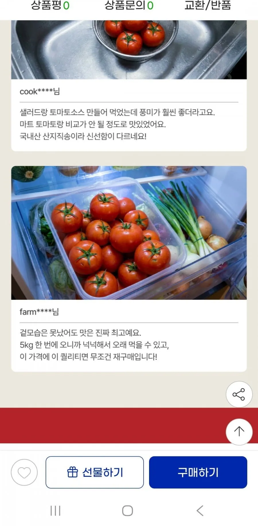 산지직송 못난이 완숙 토마토 5kg