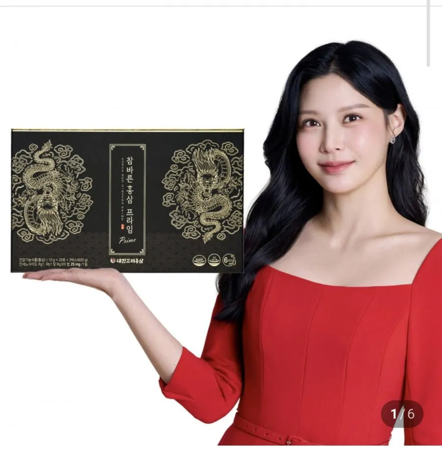 휴럼 활력찬 홍삼정 스틱 10g x 60포 x 5세트 쇼핑백 포함 코스트코 선물세트, 5박스, 600g