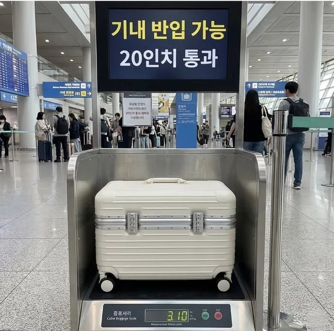 Ramcoco 남녀공용 기내용 상단 개방형 PC 하드캐리어