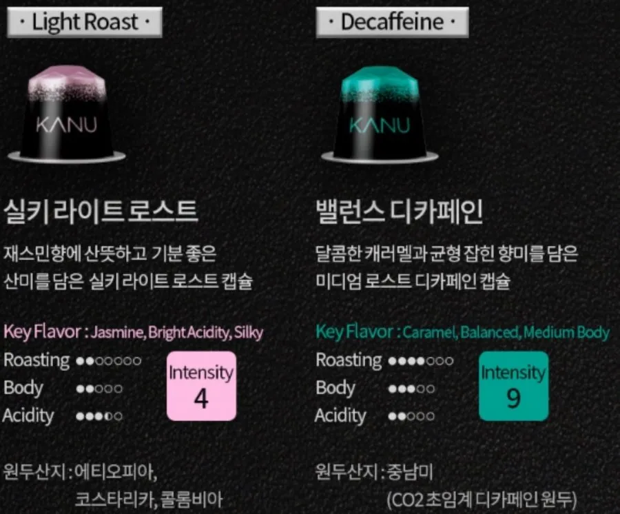 카누 네스프레소 캡슐커피 10캡슐 5팩 + 썸머 블렌드 2캡슐 증정 총52캡슐