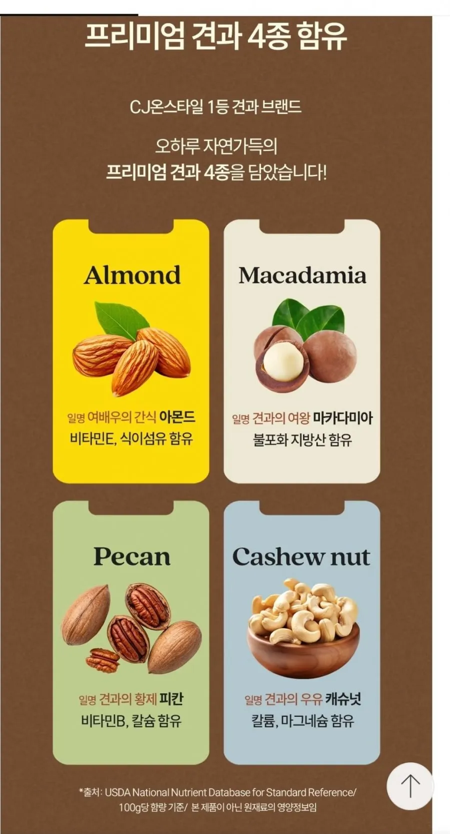 오하루 견과4종믹스 저당그래놀라 210g*3입