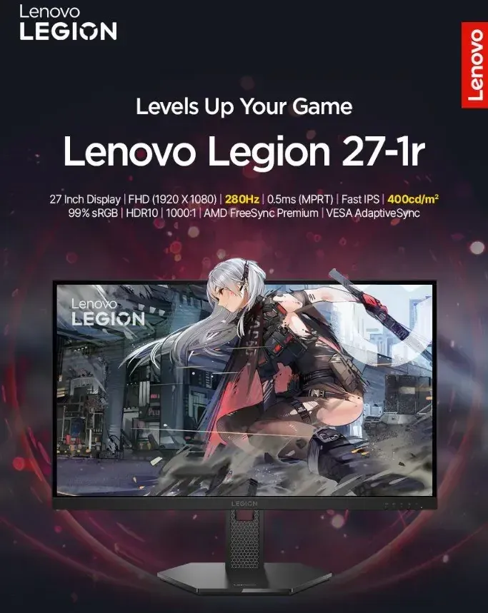 레노버 레노버 LEGION 27Q-10 QHD 240Hz Fast IPS 27인치 게이밍 모니터 - 리뷰이벤트