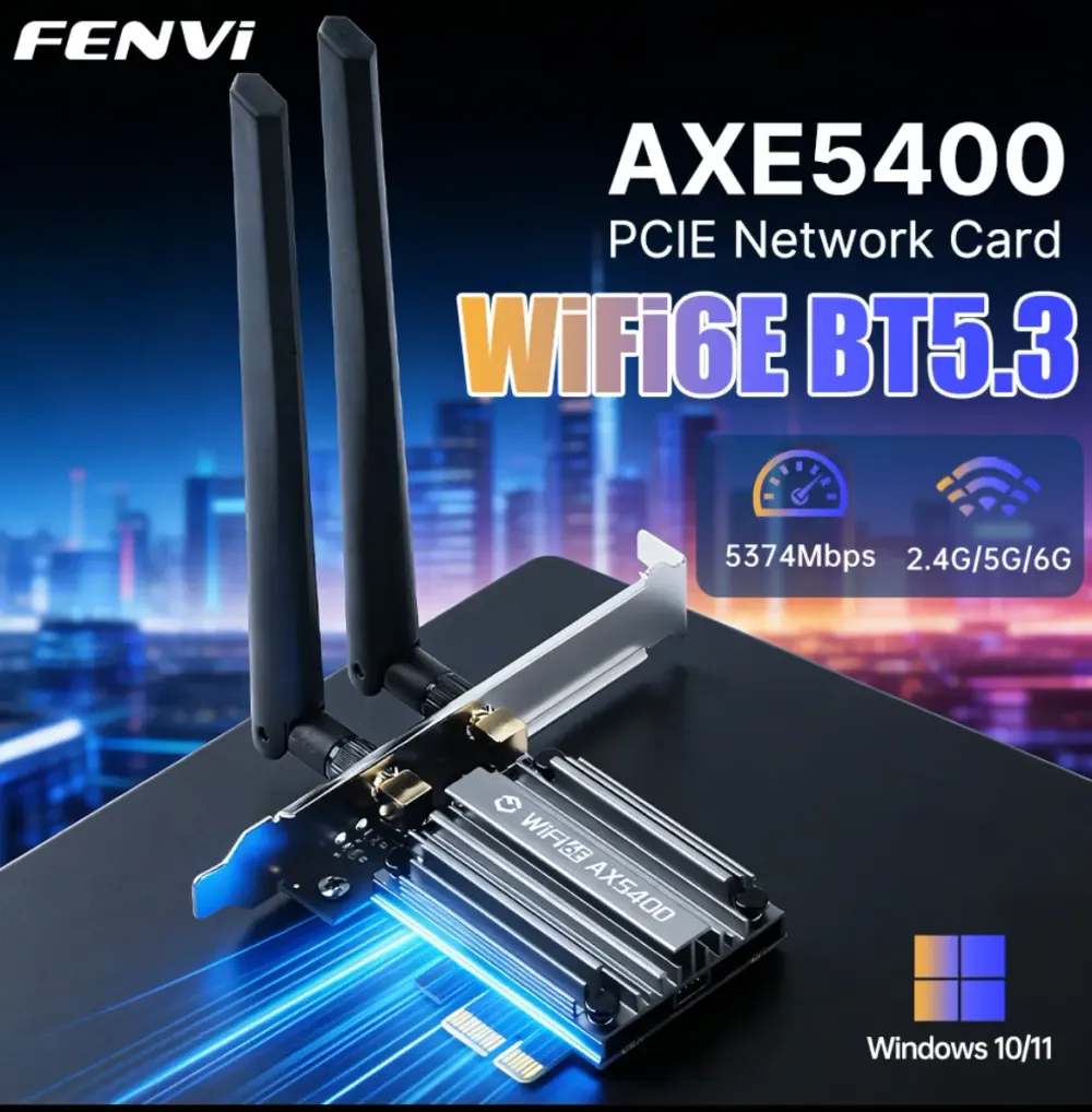 FENVI AX5400 WiFi6E BT5.3 무선 어댑터